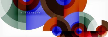 Geometrik daire arka plan, yaratıcı geometrik duvar kağıdı.