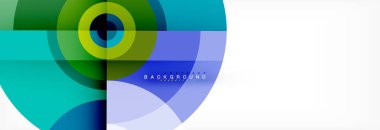 Geometrik daire arka plan, yaratıcı geometrik duvar kağıdı.