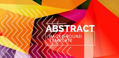 Düşük poli tasarım 3d üçgen şekli arka plan, mozaik soyut tasarım şablonu