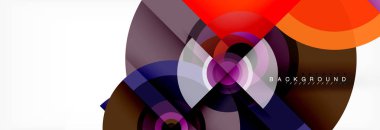 Geometrik daire arka plan, yaratıcı geometrik duvar kağıdı.