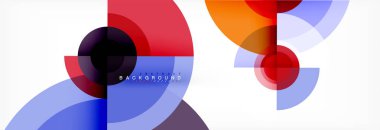 Geometrik daire arka plan, yaratıcı geometrik duvar kağıdı.