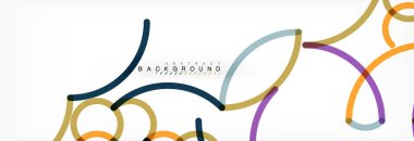 Soyut renkli çizgili beyaz. Modern renkli poster dalga. Projeniz için sanat tasarım