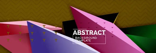 Vecteur Triangulaire Minimaliste Abstrait Conception Fond Affiche Abstraite Conception Géométrique — Image vectorielle