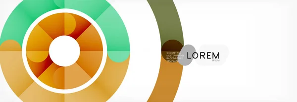 Lineaire ontwerp cirkel achtergrond — Stockvector