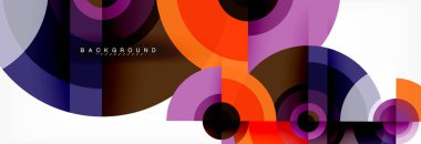 Geometrik daire arka plan, yaratıcı geometrik duvar kağıdı.