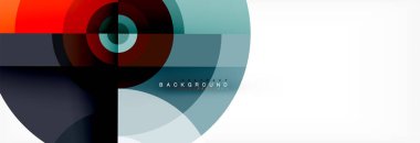 Geometrik daire arka plan, yaratıcı geometrik duvar kağıdı.