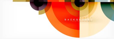 Geometrik daire arka plan, yaratıcı geometrik duvar kağıdı.