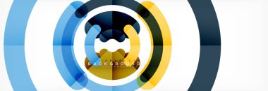 Arka plan daire soyut çizgili Tema