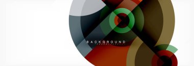 Yuvarlak daireler ve üçgenler arka plan