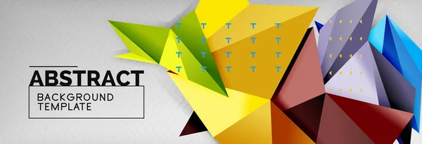 Triangles fond techno gabarit — Image vectorielle