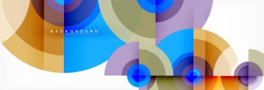 Geometrik daire arka plan, yaratıcı geometrik duvar kağıdı.