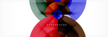 Geometrik daire arka plan, yaratıcı geometrik duvar kağıdı.