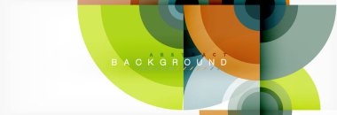 Modern tasarım, kapak, şablon, broşür, el ilanı için üçgen şekiller ile arka plan daire.