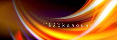 Sıvı renk arka plan, soyut dalgalar çizgiler, renkler ışık zemin üzerinde ışık efektleri ile karıştırma bulanık. Sunum, app duvar kağıdı, başlık sayfası veya poster için sanatsal illüstrasyon vektör