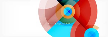 Geometrik daire arka plan, yaratıcı geometrik duvar kağıdı.