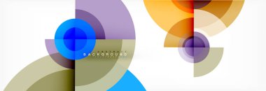 Geometrik daire arka plan, yaratıcı geometrik duvar kağıdı.