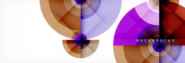 En az geometrik daireler ve üçgenler soyut arka plan, techno modern tasarımı, afişi şablonu