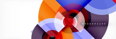 Geometrik daire arka plan, yaratıcı geometrik duvar kağıdı.