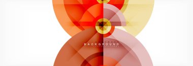 Geometrik daire arka plan, yaratıcı geometrik duvar kağıdı.