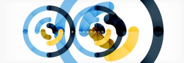 Arka plan daire soyut çizgili Tema