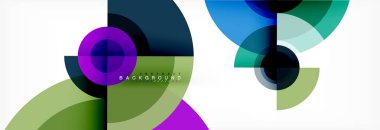 Geometrik daire arka plan, yaratıcı geometrik duvar kağıdı.