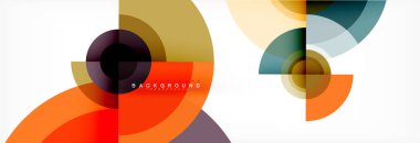 Geometrik daire arka plan, yaratıcı geometrik duvar kağıdı.