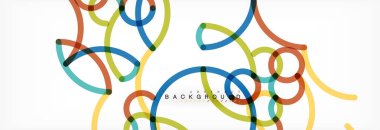 Soyut renkli çizgili beyaz. Modern renkli poster dalga. Projeniz için sanat tasarım