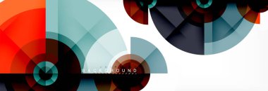 Geometrik daire arka plan, yaratıcı geometrik duvar kağıdı.