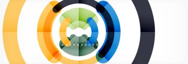 Doğrusal tasarım daire arka plan