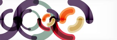 Arka plan daire soyut çizgili Tema