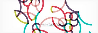 Kıvırcık dalga satırları arka plan, şeffaf renkli çizgili gri tasarlamak