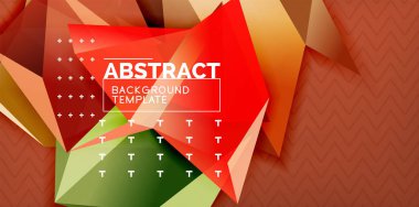 Üçgen düşük poli arka plan tasarım