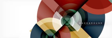 Geometrik daire arka plan, yaratıcı geometrik duvar kağıdı.