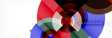 Geometrik daire arka plan, yaratıcı geometrik duvar kağıdı.