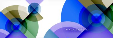 Geometrik daire arka plan, yaratıcı geometrik duvar kağıdı.