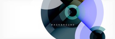 Geometrik daire arka plan, yaratıcı geometrik duvar kağıdı, vektör çizim