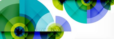 Geometrik daire arka plan, yaratıcı geometrik duvar kağıdı.