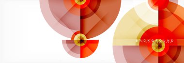 Geometrik daire arka plan, yaratıcı geometrik duvar kağıdı.