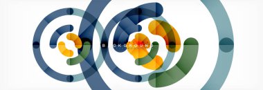 Doğrusal tasarım daire arka plan