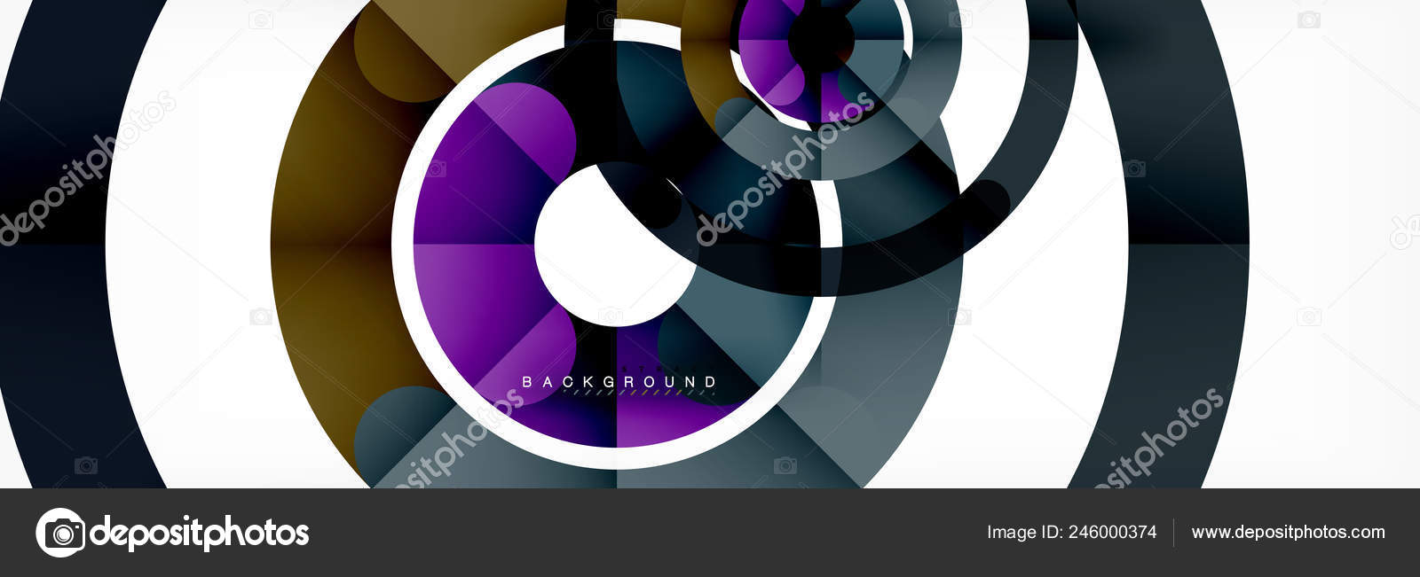 Linear design circle background Stock Vector Image by ©akomov #246000374