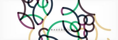 Kıvırcık satırları arka plan, renk örtüşen doğrusal doku soyut