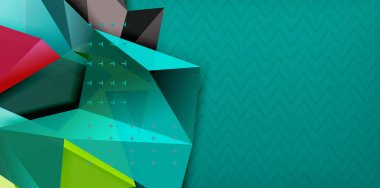 Üçgen düşük poli arka plan tasarım