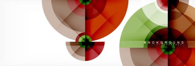 Geometrik daire arka plan, yaratıcı geometrik duvar kağıdı.