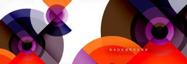 Geometrik daire arka plan, yaratıcı geometrik duvar kağıdı.