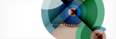 Geometrik daire arka plan, yaratıcı geometrik duvar kağıdı.