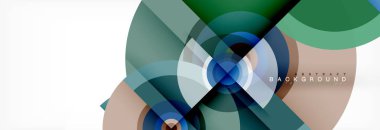 Geometrik daire arka plan, yaratıcı geometrik duvar kağıdı.