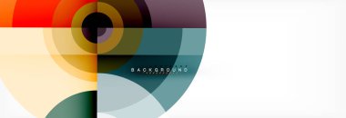 Geometrik daire arka plan, yaratıcı geometrik duvar kağıdı.