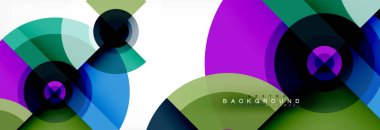 Geometrik daire arka plan, yaratıcı geometrik duvar kağıdı.