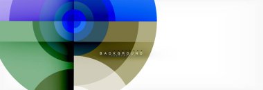 Geometrik daire arka plan, yaratıcı geometrik duvar kağıdı.