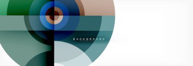 Geometrik daire arka plan, yaratıcı geometrik duvar kağıdı.